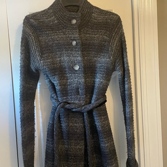 Gray wool sweater coat - Picture 1 of 4